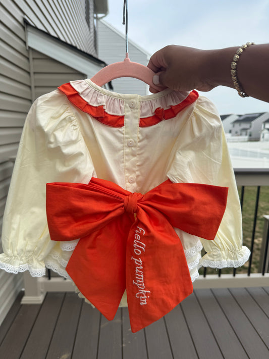 Hello Pumpkin Skirted Bubble